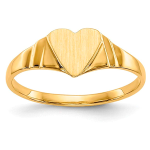 14ct para anillo de compromiso - tamaño F - JewelryWeb